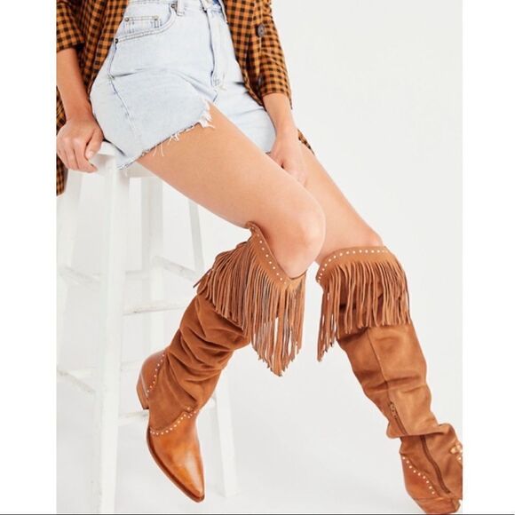 Free People
Sage Fringe Over-The-Knee Boots  - Picture 1 of 7